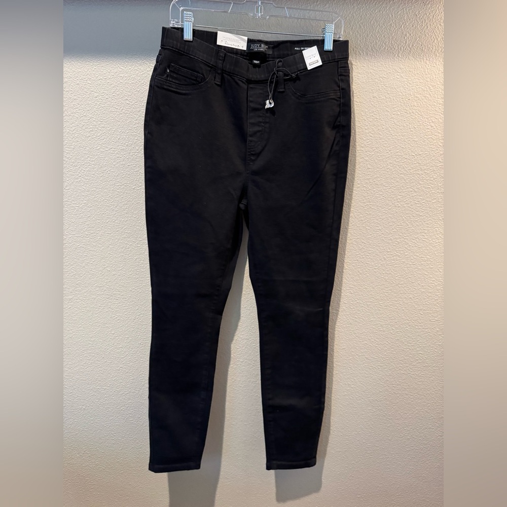 Judy Blue Jeans Womens 13/31 Black High Rise Skinny Stretch Denim NWT
